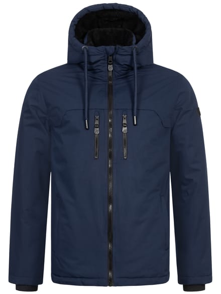 Alessandro Salvarini heren winterjas AS-332 met teddyvoering en capuchon
