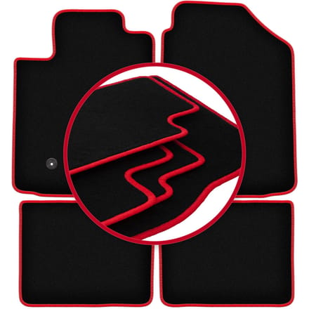 CARLUX-RED automatten voor: Toyota Corolla E12 / E13 hatchback, stationwagen, sedan (2002-2007)