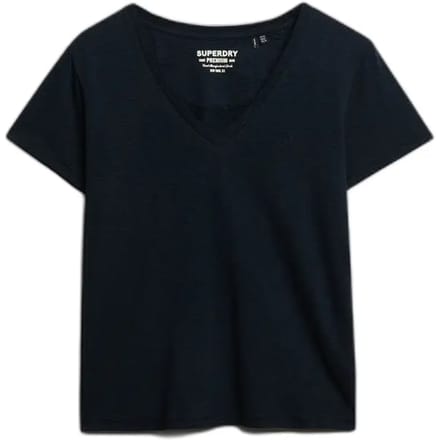 Superdry - Studios Slub T-shirt met Borduursel - Dames - T-shirts