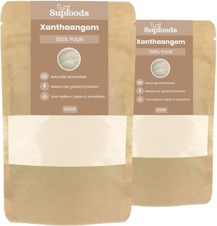 Xanthaangom Poeder - 100% Puur - 2 x 100g - Bind en Verdikkingsmiddel - Glutenvrij Bakken