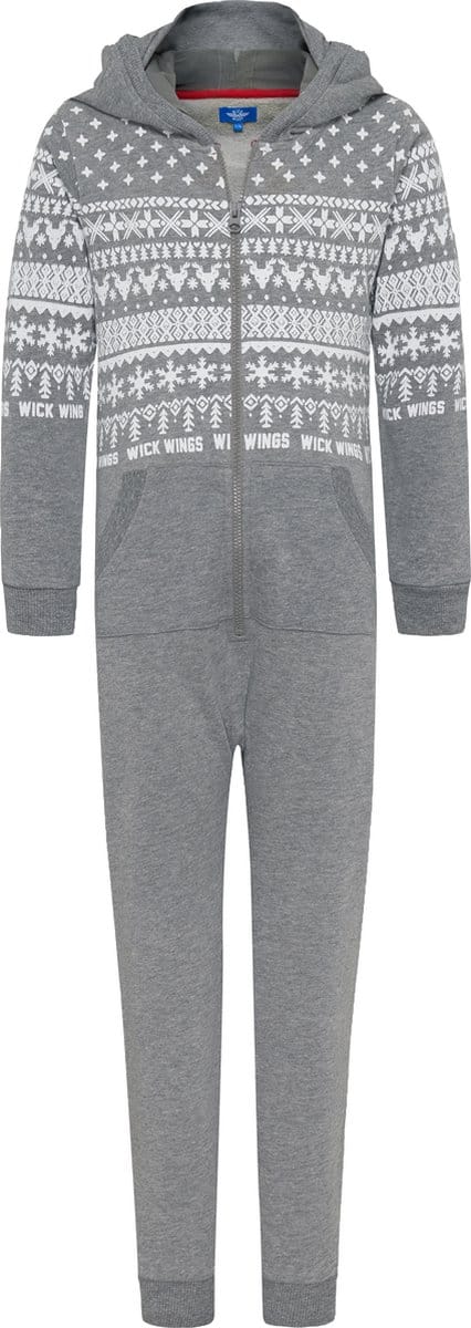 Wick Wings - Winter - Onesie - Jumpsuit - 100% Katoen - Nekkussen - 122/128