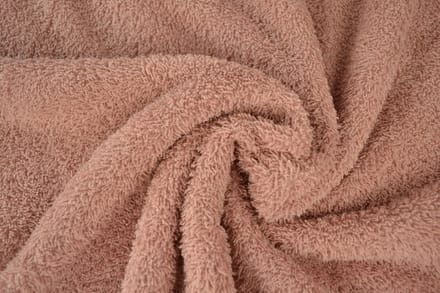 10 meter badstof - Oud roze - 90% katoen - 10% polyester