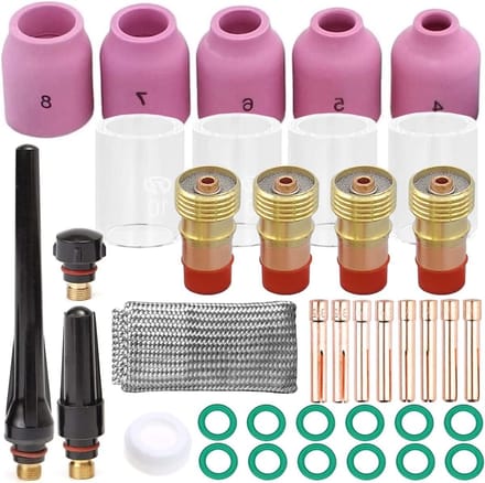 Lasaccessoires Kit - Toebehoren Set - Metaal Bewerken - 38 Delig - Diverse Maten - Transparant