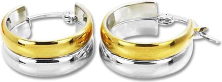 Amanto Oorbellen Dica - 316L Staal  PVD - ∅19mm - 8mm
