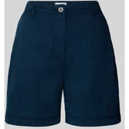 Regular fit korte chino van een mix van lyocell en katoen