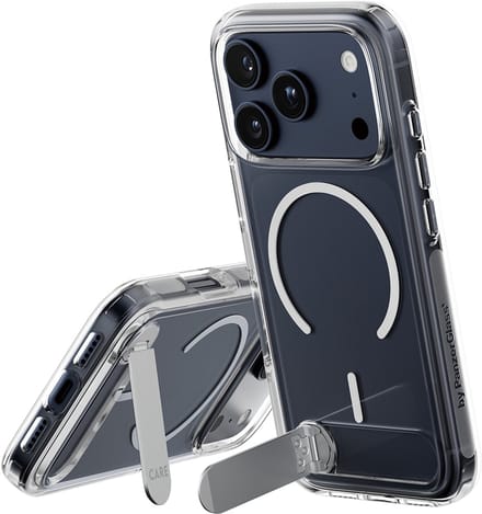 CARE by PanzerGlass Feature Case Transparent w. Kickstand & MagSafe iPhone 17 Pro