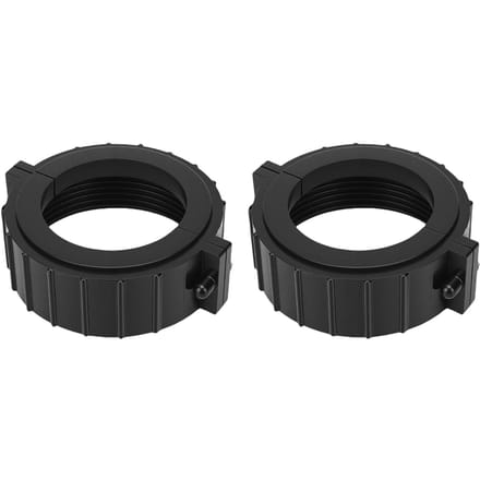2 Sets Spa Jacuzzi Heater Gesplitste Moerkoppelingen met Schroeven Heater Pakking voor Jacuzzi Spa Geschikt voor Balboa 2 Inch Heater black