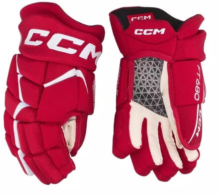 CCM - Jetspeed FT680 - IJshockeyhandschoenen - Kinderen - Rood - Wit - 10