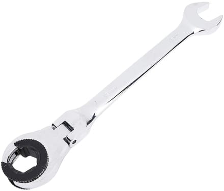 Dailygoods - Open Flexkop Ratelsleutel 19 Mm met 72 Tanden