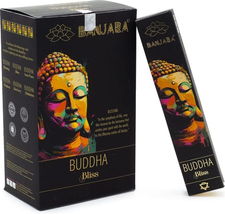 Banjara - buddha bliss - roos - jasmijn - wierook - geurstokjes - doos 12 stuks