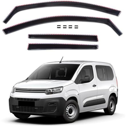 Luchtafweerders - Citroën Berlingo (sinds 2018) - 4 stuks - Aerodynamisch - Eenvoudige montage