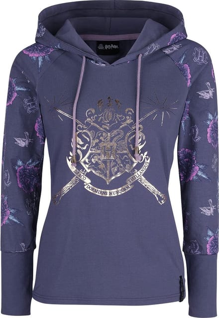 Harry Potter Hogwarts Crest Dames Trui met capuchon - paars - 4XL