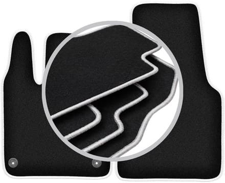 CARLUX-SILVER automatten voor: Smart Fortwo III hatchback (2014-2020)