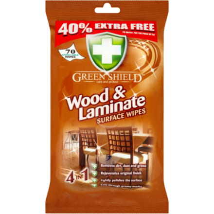 Green Shield Hout & Laminaat Schoonmaakdoekjes - 70 stuks