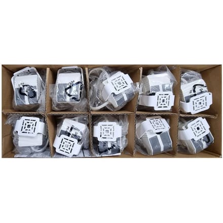 MEGAMAN LED inbouwspot Tego Slim, 10 stuks, 2.800 K, nikkel