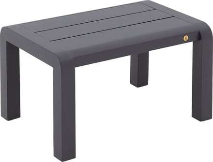 Goossens Tuintafels Yngvar - Aluminium - grijs - 60 x 35 x 40 cm