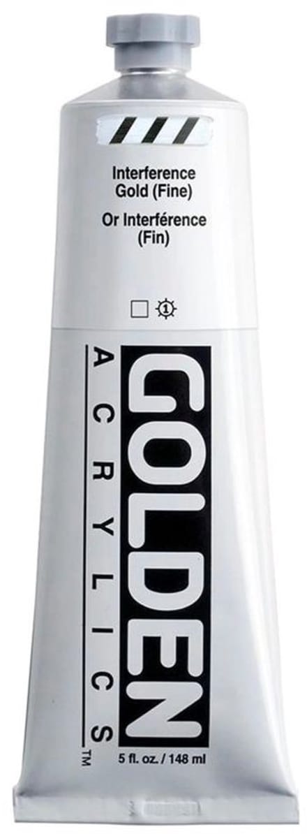 Golden Heavy Body Acrylverf Interference Goud (fijn) 148 ml