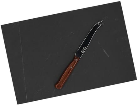 Kaas serveerplank leisteen 30 cm met kaasmes