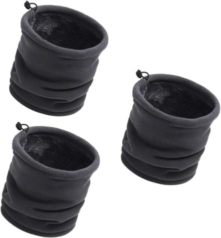 Fleece Sjaal - Nekwarmer - Buitenactiviteiten - Verdikt en winddicht - 2 stuks - Grijs
