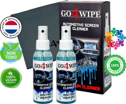 Voordeelset! Go4Wipe® Premium Automotive Screen Cleaner