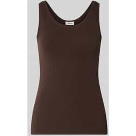 Slim fit tanktop van katoenmix
