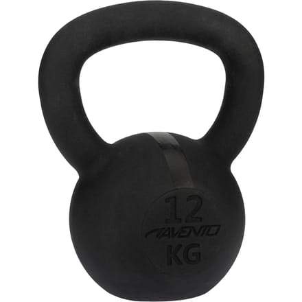 Avento Kettlebell - 12 kg - Gietijzer - Zwart