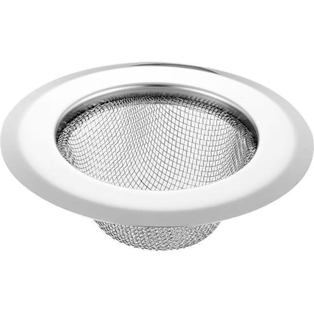 Afgietzeef RVS Verstopping Preventie Tool Groente Afwasbak Stop Filter Keukenspoelbak white