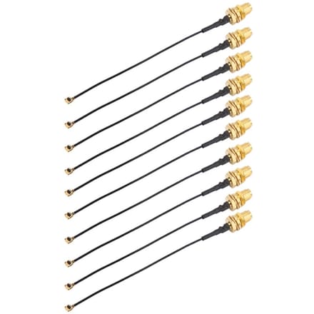 10 stuks SMA naar IPX (U.FL) Verlengkabel Antenne Feeder Sensor Gezichtsherkenning 10cm