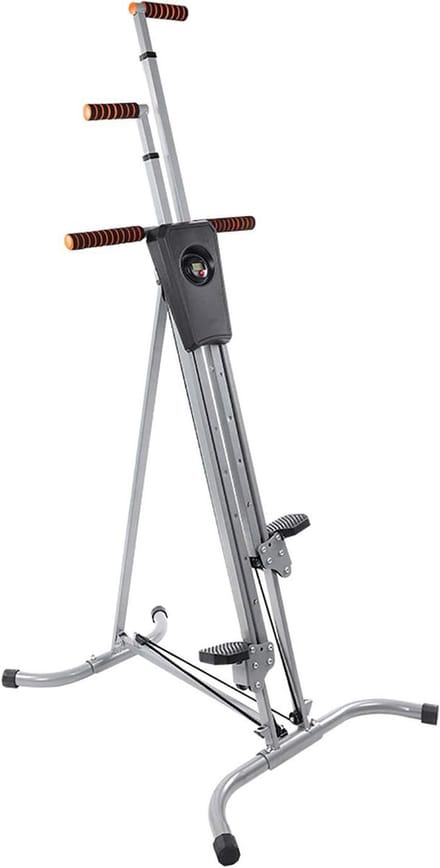 Verticale Klimmer - Thuis Stepper - Cardio Training - Robuust Stalen Frame - Tot 150 kg - Zwart