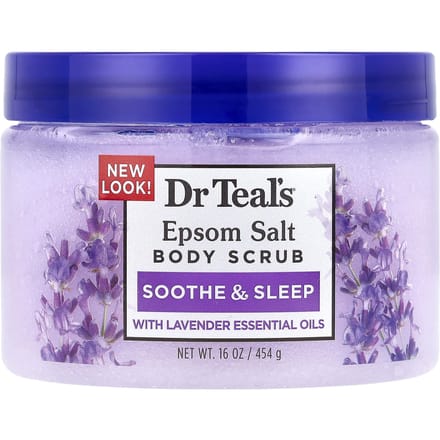 Dr. Teal's, Epsomzout Body Scrub, Lavendel, 16 oz (454 gr) blue