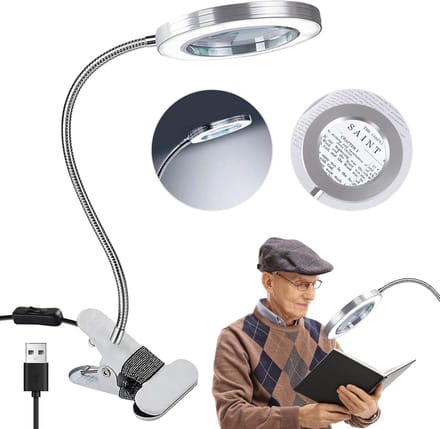 Vergrootglas loep ledverlichting - LED verlichting oplaadbaar - Borduurlamp dimbaar - Werktafel