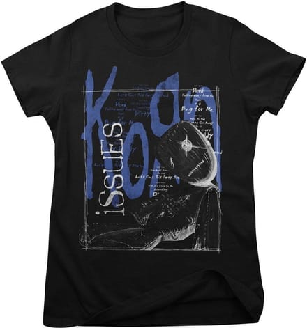 Korn Dames Issues Tracklist Girly Tee PS-5-KORN005-H56-11