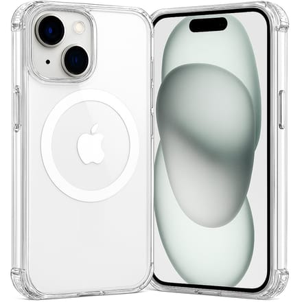 SnapSkin Hoesje geschikt voor iPhone 15 - Geschikt voor MagSafe Case - Transparant