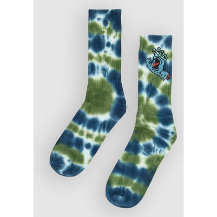 Santa Cruz Screaming Hand Tie Dye Sokken blauw