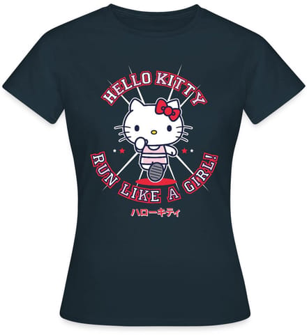 Hello Kitty Run Like A Girl T-Shirt Dames