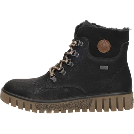 Rieker Veterboots zwart Synthetisch - Dames - Maat 37