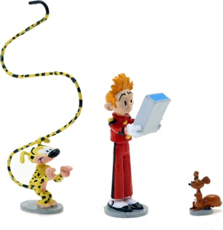 Pixi - Robbedoes, Spip & Marsupulami - Metalen figuurtjes - 2021 - 6cm
