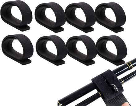 Elastische Hengelriem Set van 8 Stuks voor Optimale Ondersteuning en Gemak tijdens het Vissen