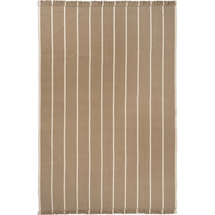 Ferm Living Calm Kelim-deken - dark sand/off-white - 300 x 200 cm