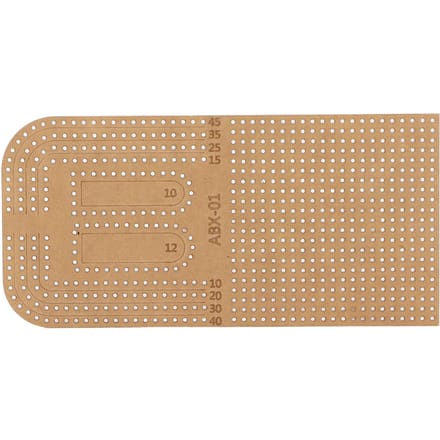 Acryl Sjabloon Doe-het-zelf Transparante Snijliniaal Stencil Snijgereedschap met Beschermlaag voor brown