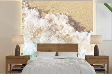 Behang - Fotobehang Golf - Strand - Zee - Water - Breedte 220 cm x hoogte 220 cm