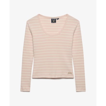 Gestreepte lange mouwen t-shirt voor dames Superdry Ath Ess