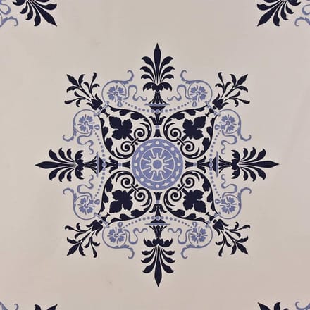 DUTCH WALLCOVERINGS Behang tegel beige en blauw 7277-5