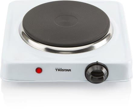 Tristar Elektrische kookplaat 1000W - KP-6185 - 1 Kookzone - Vrijstaand - Wit