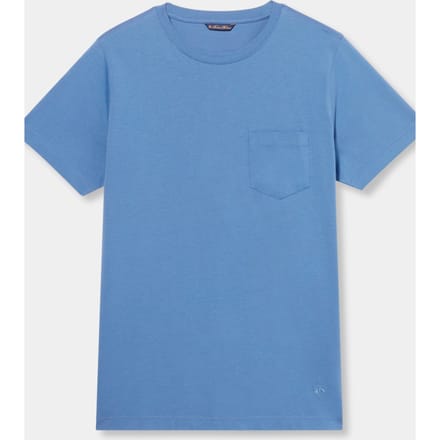 Brooks Brothers Tshirt Cotton Denim Größe: S | Basic T-Shirts Outlet | Herren | Blau