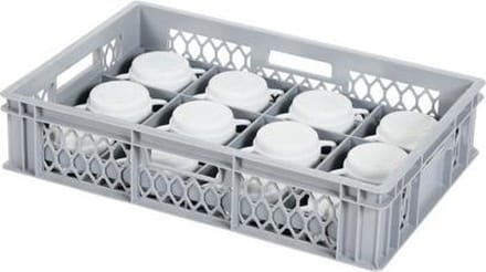 Glazenkrat - voor 12 glazen - max. glashoogte 103 mm - max. Ø 116