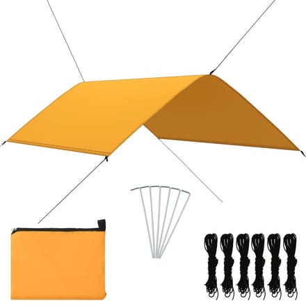 vidaXL - Afdekzeil - 3x2 - m - geel