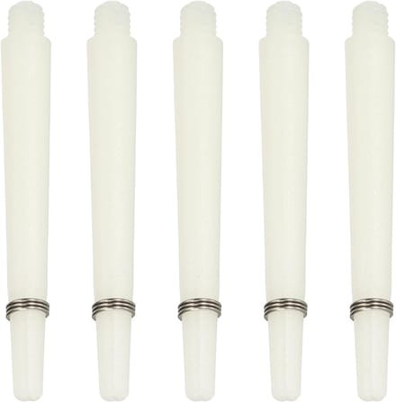 Dart Accessoires - Vervangende Stelen - Dart Spel - Medium Lengte - 45 mm - Wit