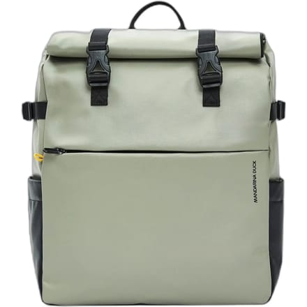 MANDARINA DUCK laptop rugzak rugzak met laptopvak Eco Coated Backpack Mud grijs