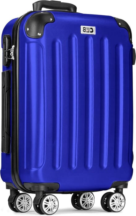 Grote Koffer - Reiskoffer Trolley - Lange Reizen - Lichtgewicht ABS - 75 cm - Blauw